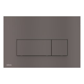 Кнопка управления AlcaPlast для скрытых систем инсталляции оружейная сталь матовая, M57-GM-M