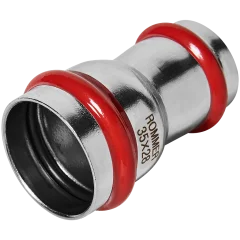 Муфта ROMMER переходная, 35х28, из нержавеющей стали прессовой