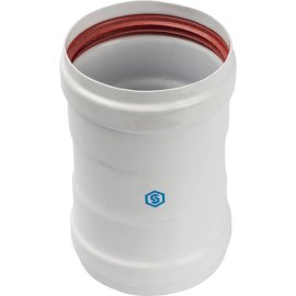 *SCA-0080-010135 STOUT Элемент дымохода соединительный адаптер внутренний для труб DN80 п/п