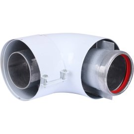 Колено Vaillant 90 град. DN 60/100 белое, 303808