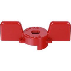 Ручка-бабочка STOUT для шарового крана STOUT 1 - 1 1/4 (Красная)