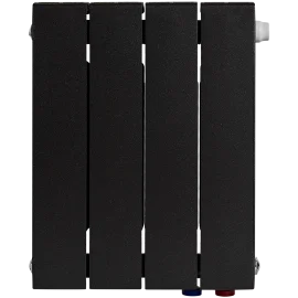 Радиатор биметаллический RIFAR SUPReMO VENTIL 350 SVR 4 секции нижнее правое подключение (Цвет АНТРАЦИТ), 4RS35.VR-4-AN