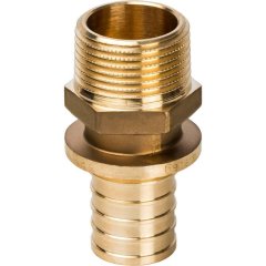 Переходник STOUT с наружной резьбой 32xR 1 для труб из сшитого полиэтилена аксиальный