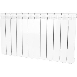 Радиатор алюминиевый STOUT Bravo 500 12 секции нижнее правое подключение (белый RAL 9010), SRA-0120-050012