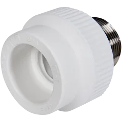 Муфта комбинированная Pro Aqua d= 40-1.1/4 PP-R под ключ НР Белая