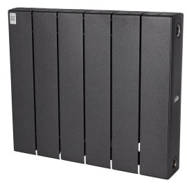 Радиатор биметаллический RIFAR SUPReMO 350 6 секций боковое подключение (цвет: Антрацит), 4RS35-6-AN