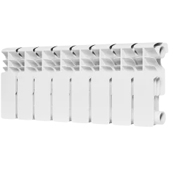 Радиатор биметаллический ROMMER Plus BM 200 8 секций боковое подключение (RAL9016)