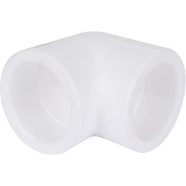 Угольник Kalde d=40 90* для полипропиленовых труб под сварку (цвет белый), R.3212-elb-400000