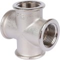 Крестовина TIEMME никелированная ВВ 3/4 для стальных труб резьбовой, 1500304