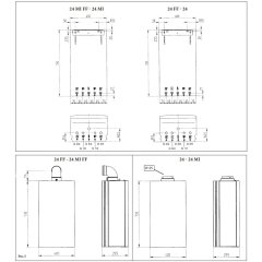 Газовый настенный котел DeDietrich ZENA MS 24 FF 24 кВт одноконтурный с закрытой камерой сгорания