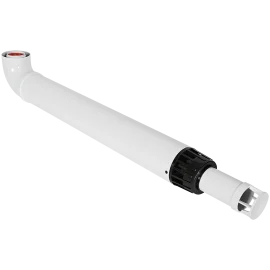 Комплект традиционного дымохода ROMMER АНТИЛЕД D60/100, L1000 (Baxi (кроме ECO Nova/Classic), Haier, Viessmann, Kiturami, Mizudo, Oasis) хомут в комплекте