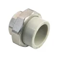 Муфта комбинированная разъемная (Американка) PPR внутренняя резьба 32х1 PN20 серый РТП