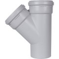 Тройник канализационный бесшумный STOUT D110x110/ 45°, SKB-0015-111145