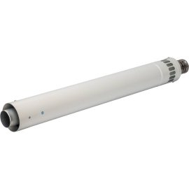 *SCA-6010-000900 STOUT Элемент дымохода DN60/100 конечный участок 900 мм дымохода для горизонт.прохода через стену с оголовком из нерж. стали, SCA-6010-000900