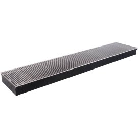 Внутрипольный конвектор STOUT SCN-1100 80х300х1400 (Решётка роликовая) правое подключение, SCN-1100-0830140