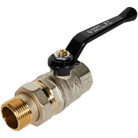 Кран шаровой BUGATTI Oregon 1” с полусгоном (ручка-рычаг алюминий) внут-наруж резьба