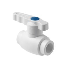 Шаровой кран Pro Aqua d= 40 PP-R полнопроходной Ultra Белый