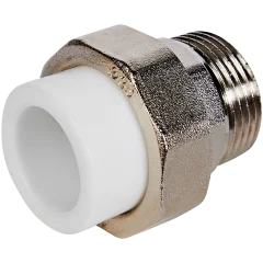 Муфта комбинированная Pro Aqua d=25-1 PP-R разъемная (американка) НР Белая