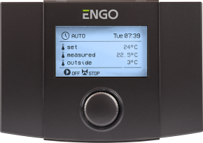 Погодный терморегулятор контура отопления ENGO Controls EWT100