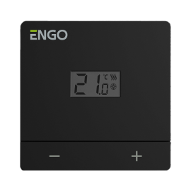 Проводной Терморегулятор ENGO Controls, накладной, 230В, черный