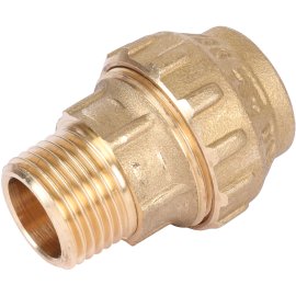 Муфта TIEMME с наружной резьбой 20х1/2 для труб ПНД винтовой, 3400006