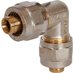 Угольник STOUT  90° 16х16 для металлопластиковых труб винтовой, SFS-0003-001616