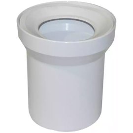 Патрубок для унитаза Sinikon ПП D110 прямой (белое кольцо), PU.110000.W.R