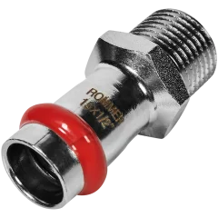 Переходник ROMMER ВПр-НР 15х1/2 из нержавеющей стали прессовой