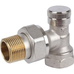 Клапан запорный Danfoss угловой никелированный RLV-20 Danfoss, 003L0145