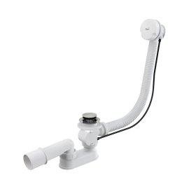 Сифон для ванны AlcaPlast автомат комплект, белый, A51B