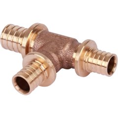 Тройник РЕХАУ RAUTITAN PLATINUM с уменьшенным боковым и торцевым проходами 20-16-16 RX для труб из сшитого полиэтилена аксиальный