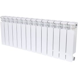 Радиатор биметаллический RIFAR BASE 350 14 секций боковое подключение (белый RAL 9016)