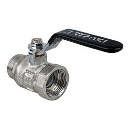 Кран шаровой ГОСТ ручка рычаг, латунь, внутренняя/наружная резьба  3/4,PN40 никель, RTP