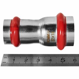 Муфта ROMMER переходная ВПр, 22х18, из нержавеющей стали прессовой, RSS-1018-002218
