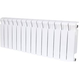 Радиатор биметаллический RIFAR MONOLIT 350 14 секций боковое подключение (белый RAL 9016), 3RM35-14