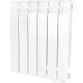 Радиатор алюминиевый Global VOX- R 500 6 секций нижнее правое подключение (белый RAL 9010), 169529