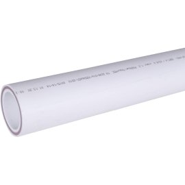 Труба полипропиленовая армированная Политэк d=63х8,6 (PN 20) (стекловолокно) (цвет белый), 9200063086