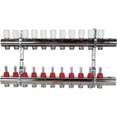 Коллектор в сборе с расходомерами LUXOR CD 477/11