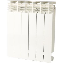 Радиатор алюминиевый Global GL- 500 13 секций боковое подключение (белый RAL 9010), 17727