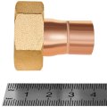 Переход JINTIAN ВП-ВР 15x3/4 с накидной гайкой из меди под пайку JT-153591534