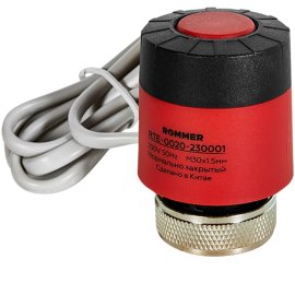 Электротермический компактный сервопривод ROMMER RTE-0020 нормально закрытый, 230 В, RTE-0020-230001