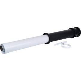 Базовый комплект Vaillant для вертикального прохода через крышу 80/125 мм PP. Цвет: черный, 303200