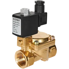 Клапан соленоидный (электромагнитный) STOUT непрямого (пилотного) действия НО 220В G1 SSV-0040-220025