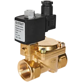 Клапан соленоидный (электромагнитный) STOUT непрямого (пилотного) действия НО 220В G1 SSV-0040-220025