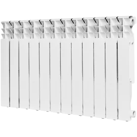 Радиатор алюминиевый ROMMER Plus 500 12 секций боковое подключение (RAL9016), RAL-3210-050012