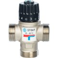 Термостатический смесительный клапан для систем отопления и ГВС STOUT 1 НР 35-60°С KV 1,6, SVM-0020-166025