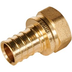 Переходник с накидной гайкой ROMMER 25xG 3/4 для труб из сшитого полиэтилена аксиальный, RFA-0019-002534