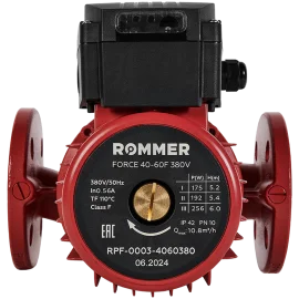 Насос циркуляционный фланцевый трехскоростной ROMMER RPF 40-60F 380V