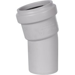 Отвод канализационный бесшумный STOUT D58х15°, SKB-0008-005815