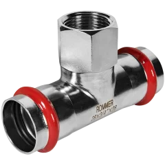 Тройник-переходник-ВР ROMMER 28х3/4 из нержавеющей стали прессовой